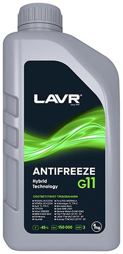 Охлаждающая жидкость ANTIFREEZE LAVR -45 G11 5кг