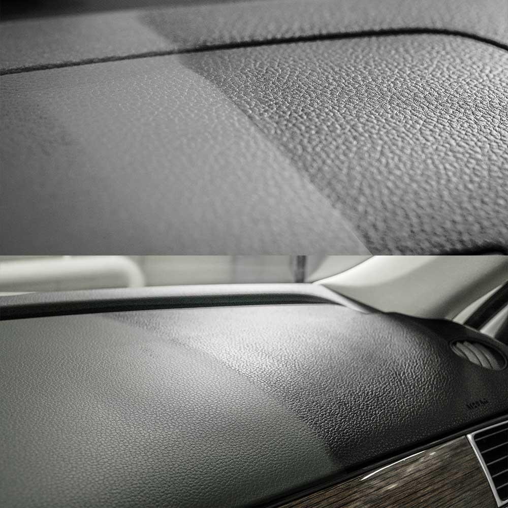 Полироль пластика Бархатный со спреем, профессиональная формула LAVR Plastic Polish Velvet Effect 120мл. Ln1425-L