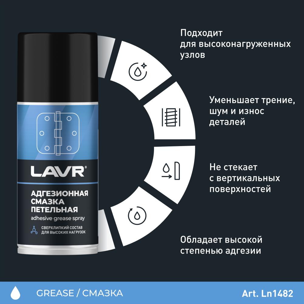 Смазка адгезионная LAVR Adhesive spray 210 мл. Ln1482
